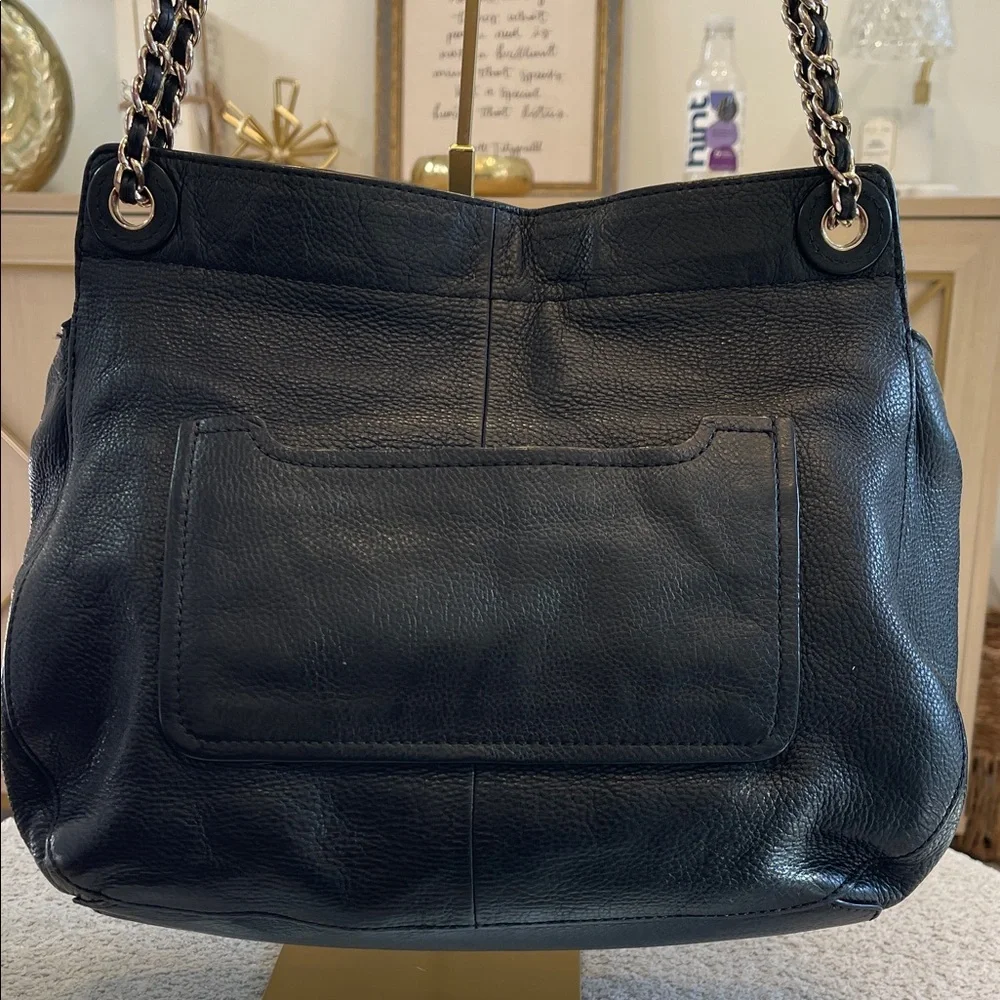 Tory Burch Black Leather Shoulder Bag - Picture 4 of 6